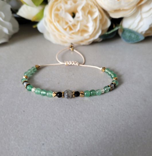 bransoletki z kamieni naturalnych STRZELEC - z Turmalinem Zodiakalna bransoletka