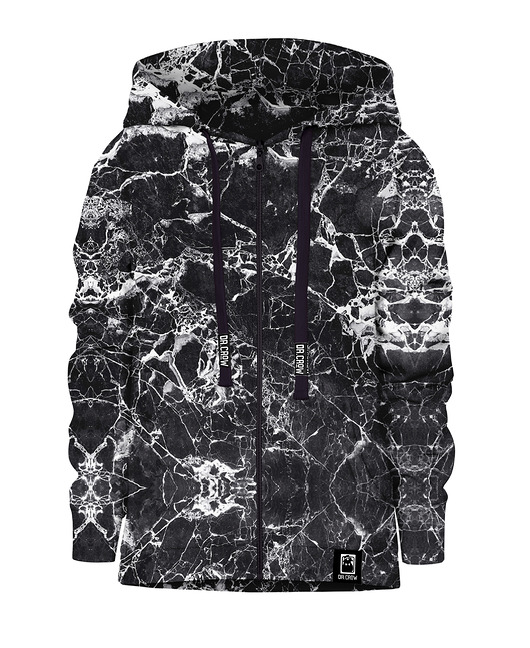 bluzy dla chłopców Bluza Zamek Chłopiec DR.CROW Marble Black