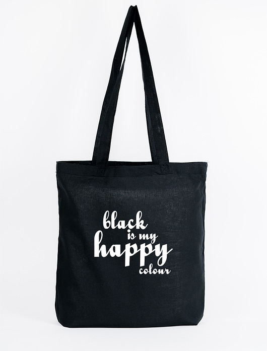Torba z nadrukiem - BLACK IS MY COLOUR (S) AllbagAllprints