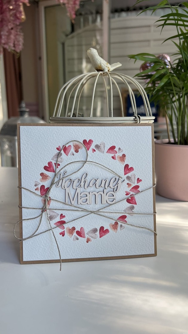 kartki scrapbooking Kartka dla mamy, na dzień matki