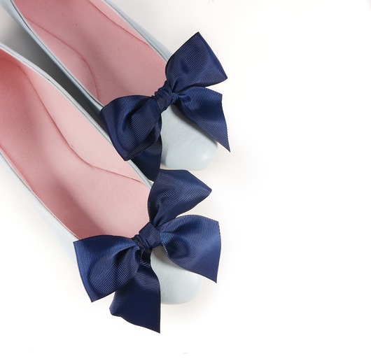 Klipsy do butów Coquet - Kokardki Simple / Navy Coquet