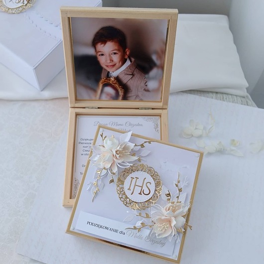 komunia - pozostałe Podziękowanie komunijne dla Chrzestnych i Dziadków