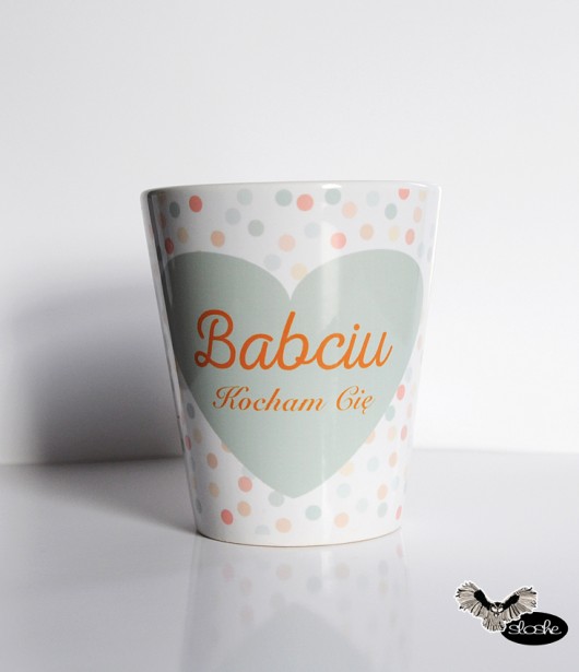 Kubek latte 300ml, Babciu Kocham Cię Sowia Aleja
