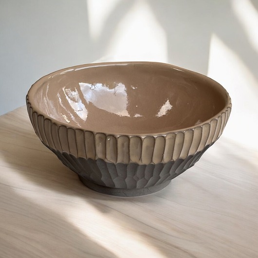 miski i misy Miska ceramiczna - fakturowana ręcznie