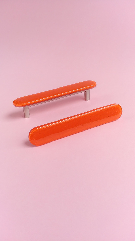 gałki do mebli Intensywnie pomarańczowy uchwyt do mebli, kolorowe uchwyty do mebli