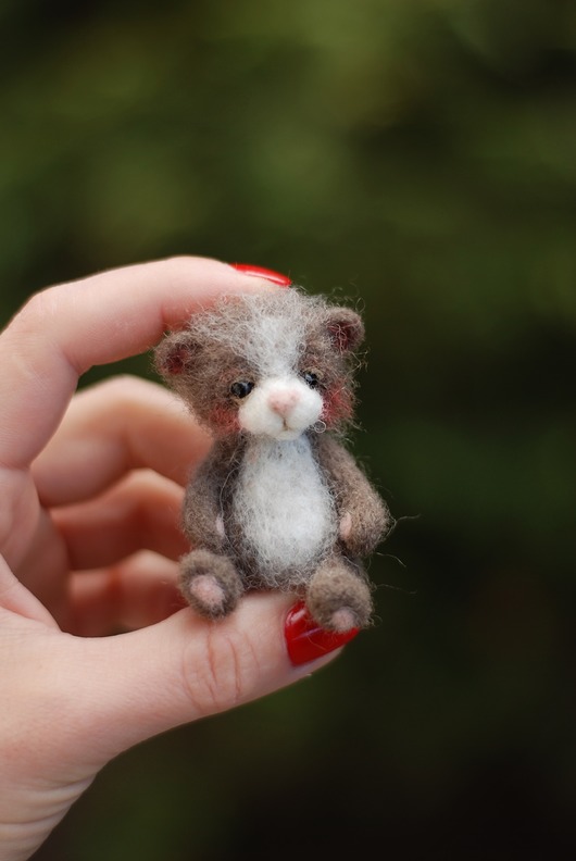 Miś Miniaturka- Beżowy BoboLobo Handicraft