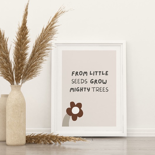 obrazy i plakaty do pokoju dziecięcego Plakat little seeds P164