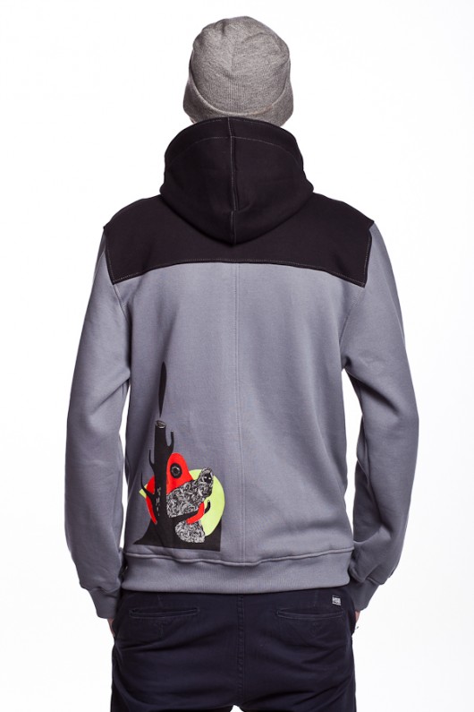 SHAMAK bluza męska grey   SLOGAN