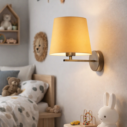 lampy do pokoju dziecka Minimalistyczny kinkiet do pokoju dziecka PUNA KIDS nad łóżko do czytania