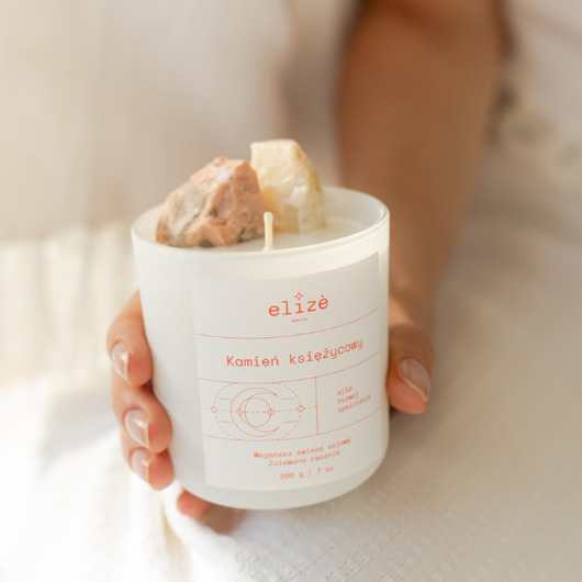 świeczniki i świece Świeca sojowa KAMIEŃ KSIĘŻYCOWY