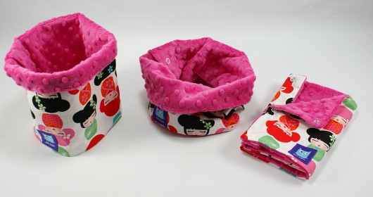 Mega miękki komin KOKESHI różowy Little Sophie
