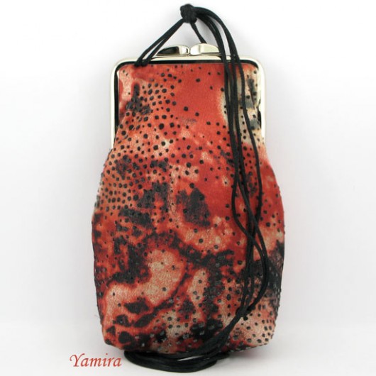 Torebka :: satin red and velvet  :: yamira