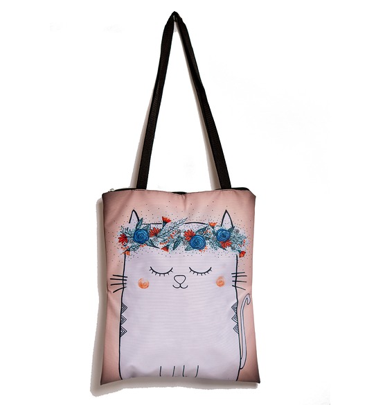 torby na zakupy Torba ekologiczna. Kotek w wianku