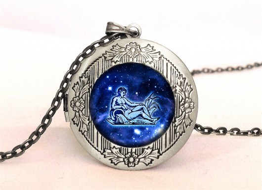 Medalion sekretnik Wodnik - znaki zodiaku EGGinEGG