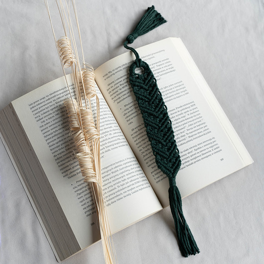 zakładki do książek Zakładka do książki BOHO BOTTLE GREEN