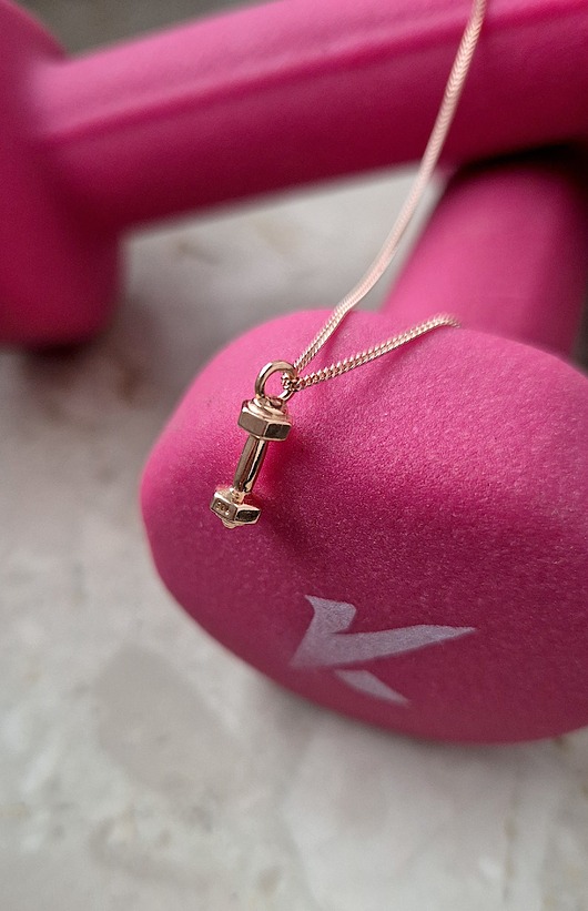 złote naszyjniki HANTLE- naszyjnik różowe złoto 18K