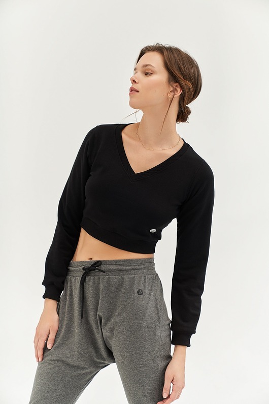 topy damskie Top do jogi MOONDUST Crop Top - black sky xs/s