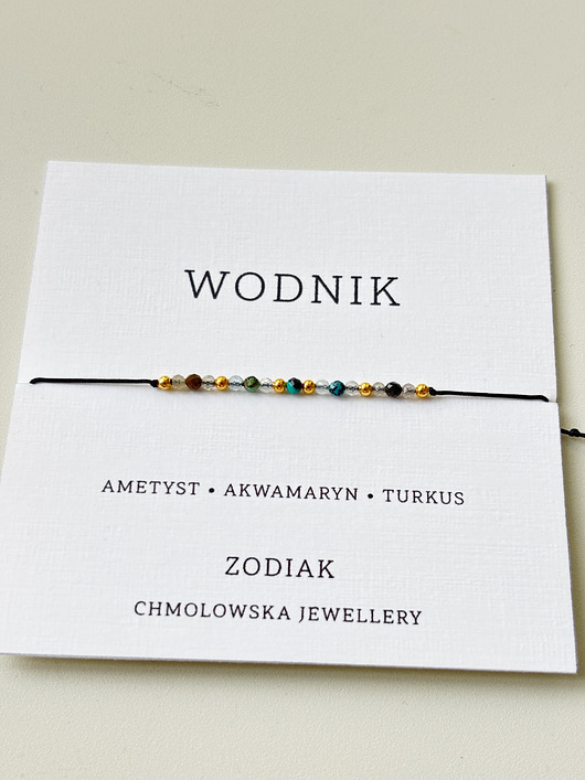 bransoletki na sznurku Zodiak bransoletka WODNIK