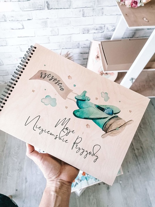 kartki, zaproszenia na chrzest Album, metryczka urodzenia, personalizowana pamiątka, upominek