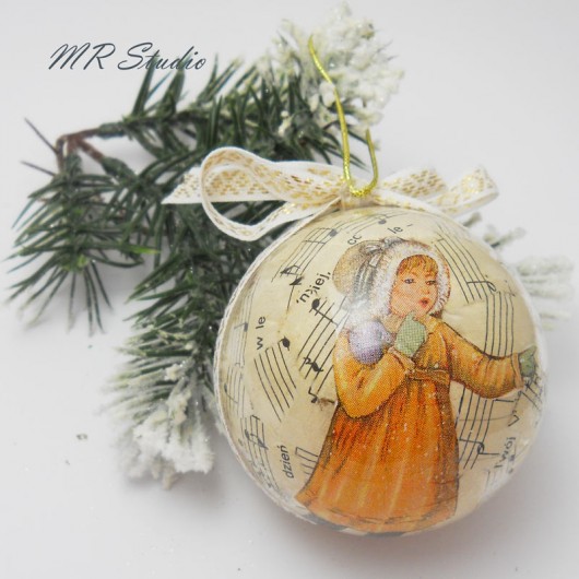 Bombka decoupage 4 MR Studio