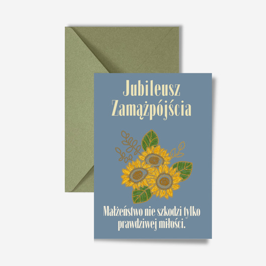 kartki okolicznościowe - wydruki Kartka na rocznicę ślubu, jubileusz zamążpójścia