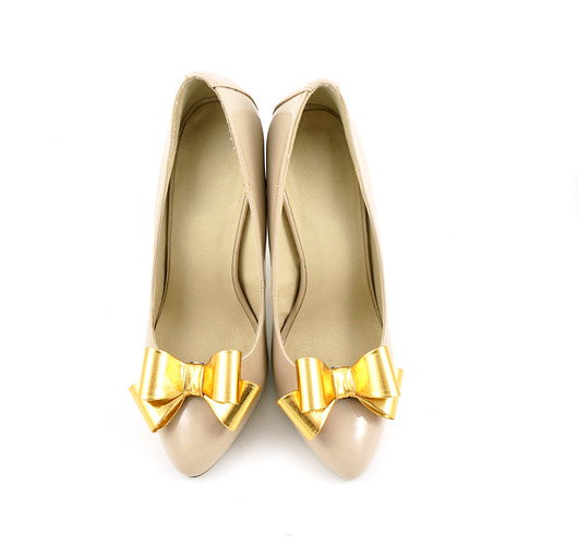 Klipsy do butów Coquet-Kokardki 3D Lovely/Gold Coquet