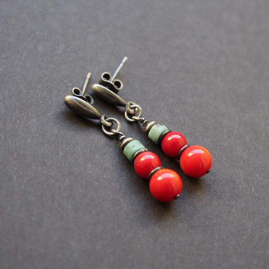 kolczyki z kamieniami Kolczyki Ale Meksyk II