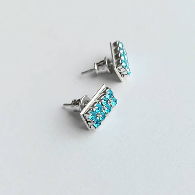 kolczyki srebrne Kolczyki srebrne PROSTOKĄT