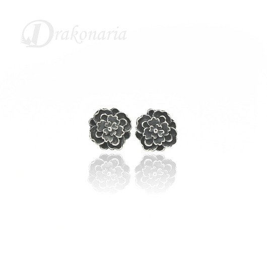 kolczyki wire wrapping Ogród miniatur 02