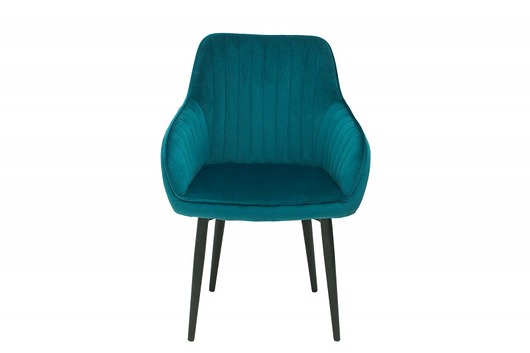 Krzesło z podłokietnikami Torino turkusowe 84cm Home Design