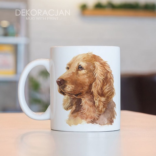 Kubek Z Nadrukiem Cocker Spaniel Angielski Dekoracjan