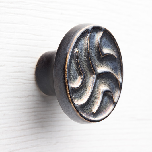 gałki do mebli Gałka do mebli, złoto-liliowo-czarna, wz.18