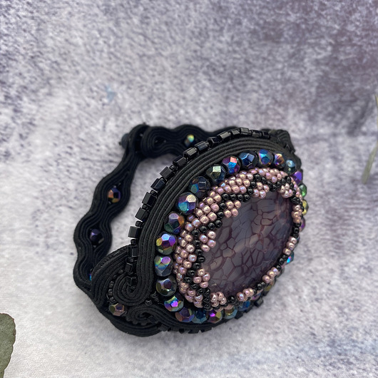 bransoletki soutache sun set - bransoletka sutasz