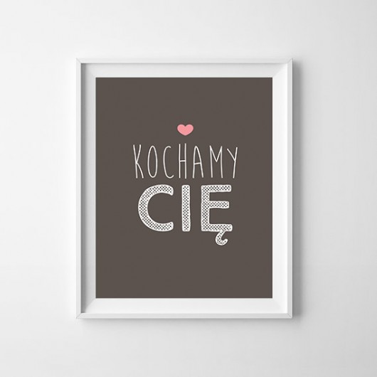 Obrazek kochamy Cię smalldesign