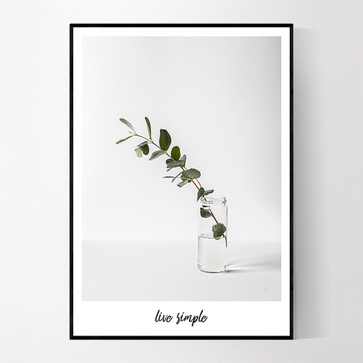 PLAKAT LIVE SIMPLE 50x70 cm MUKKO