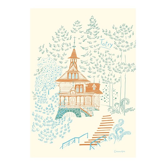 Plakat Tatry Jaszczurówka Gliniana Kura