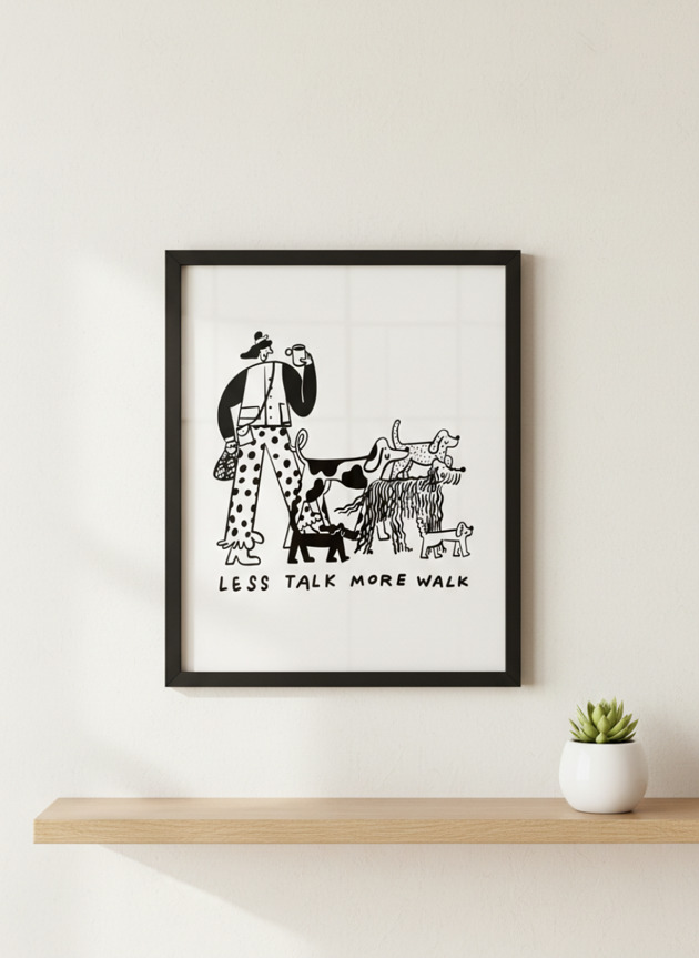 plakaty Plakat Less Talk More Walk