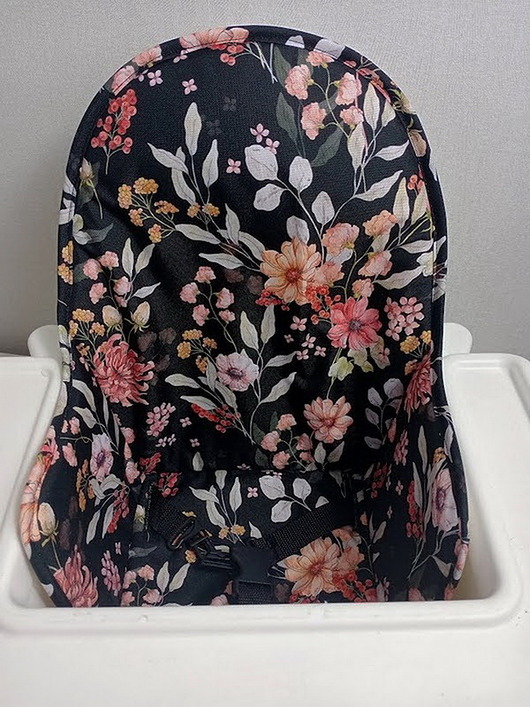 poduszki do pokoju dziecka Wkładka do krzesełka Ikea-kwiaty retro