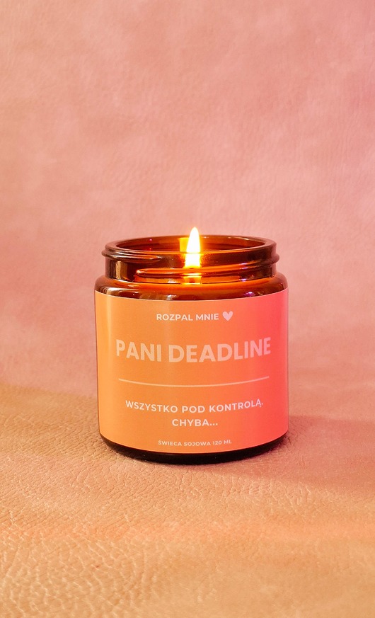 świece zapachowe Świeca sojowa Pani Deadline
