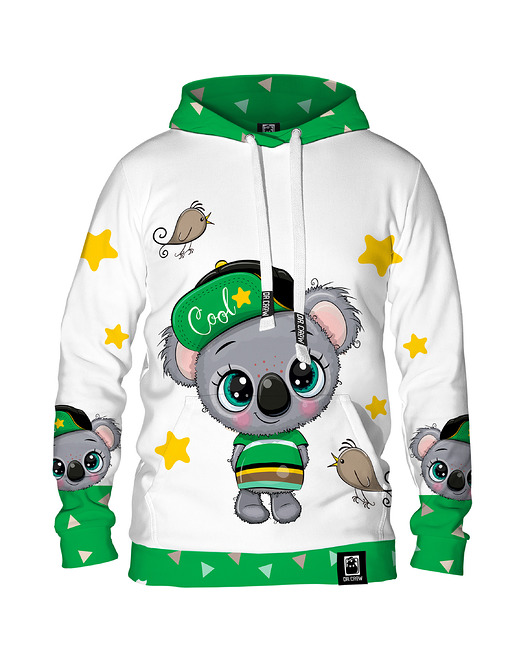 bluzy męskie Męska Bluza z kapturem DR.CROW Cute Coala