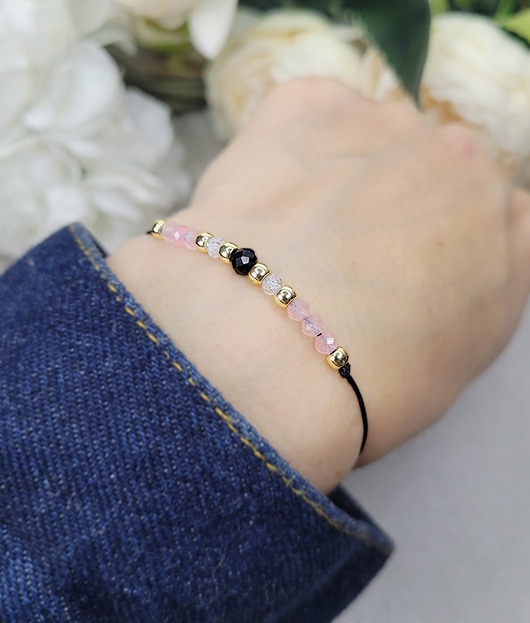 bransoletki z kamieni naturalnych MIŁOŚĆ i ochrona z Turmalinem