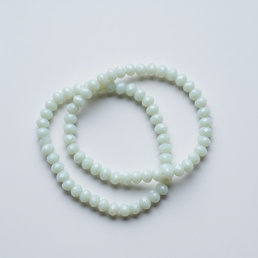 bransoletki ze szkła Seledynowy zestaw bransoletek