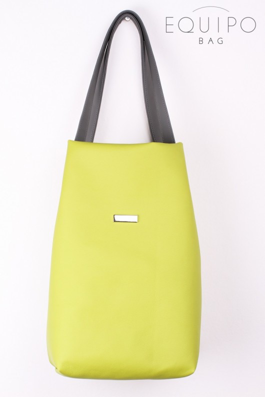Shoper Bag Smooth Green MINI + zamek equipo