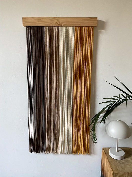 makramy Minimalistyczna nowoczesna cieniowana makrama boho