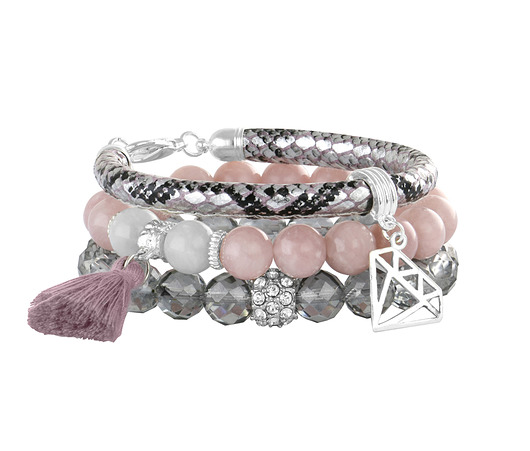 Diamond - powder pink & silver night. Lavoga