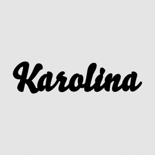 Napis Drewniany 3D KAROLINA LOVINA PRINTS