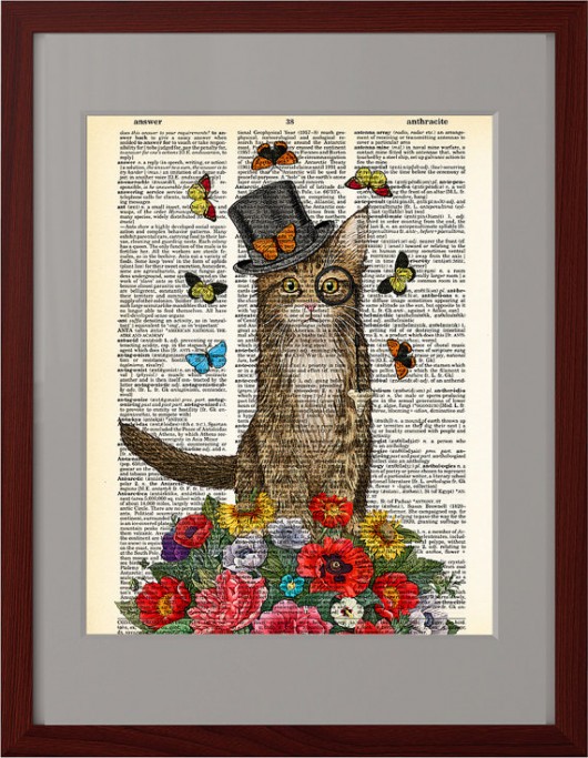 Plakat, poster, plakaty, vintage, vintage, kot nkcraftstudio