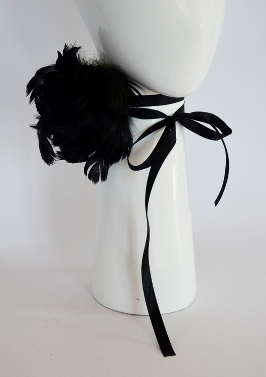 chokery Choker z kwiatem