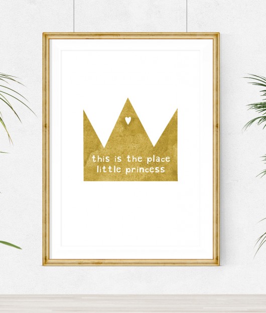 POKÓJ DZIEWCZYNKI-LITTLE PRINCESS A3 wejustlikeprints