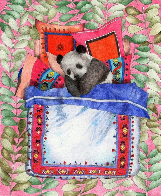 obrazy i plakaty do pokoju dziecięcego Panda